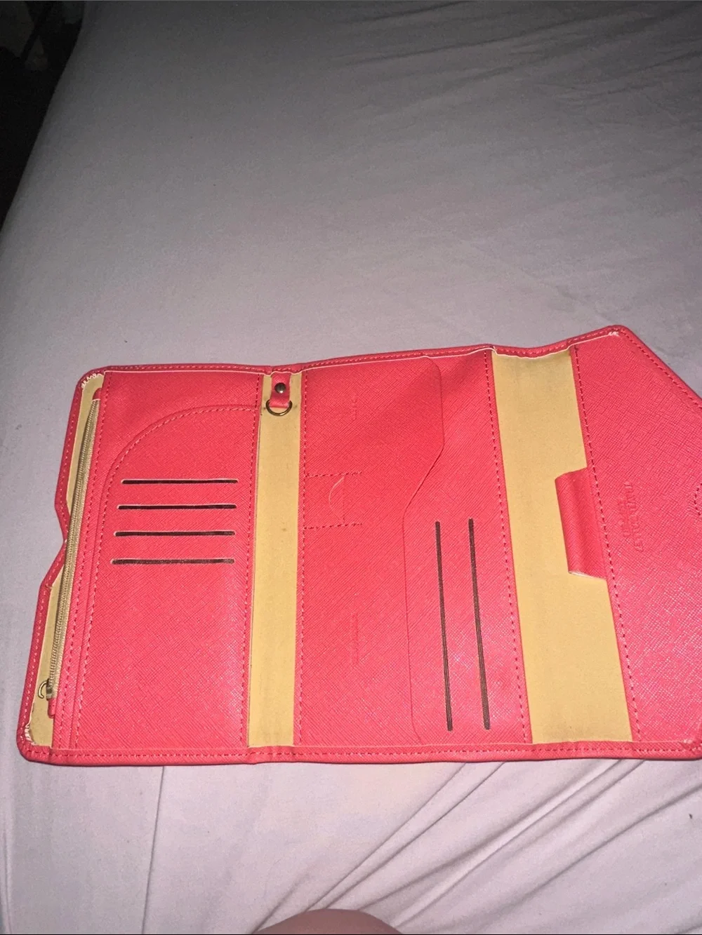 Travel wallet zoppen smooth red